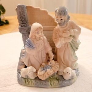 Vintage Porcelain Christmas Nativity